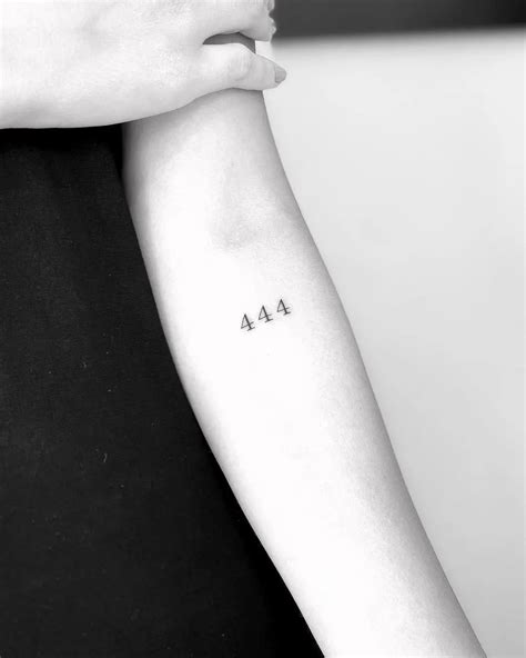 444 hand tattoo|Understanding The 444 Tattoo: Origin, Significance,。